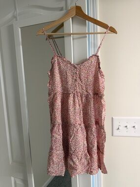 Zara Pink Floral Mini Dress